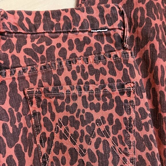 MOTHER BNWT Ankle Fray Jeans High Waist Animal - Picture 8 of 11